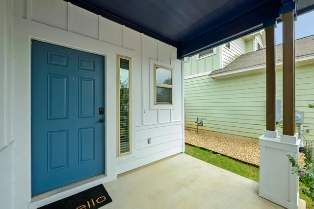 a view of front door of the house