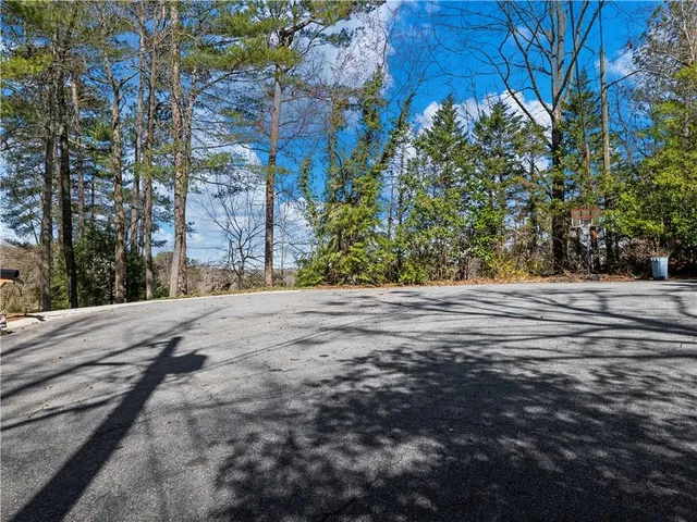 a view of road and with trees