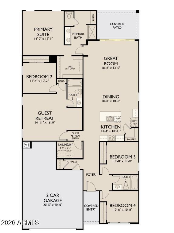 46953 North Dry Gulch Road Maricopa, AZ 85139 - Photo 11 of 11 Claro 2- Lot 54- Floor Plan
