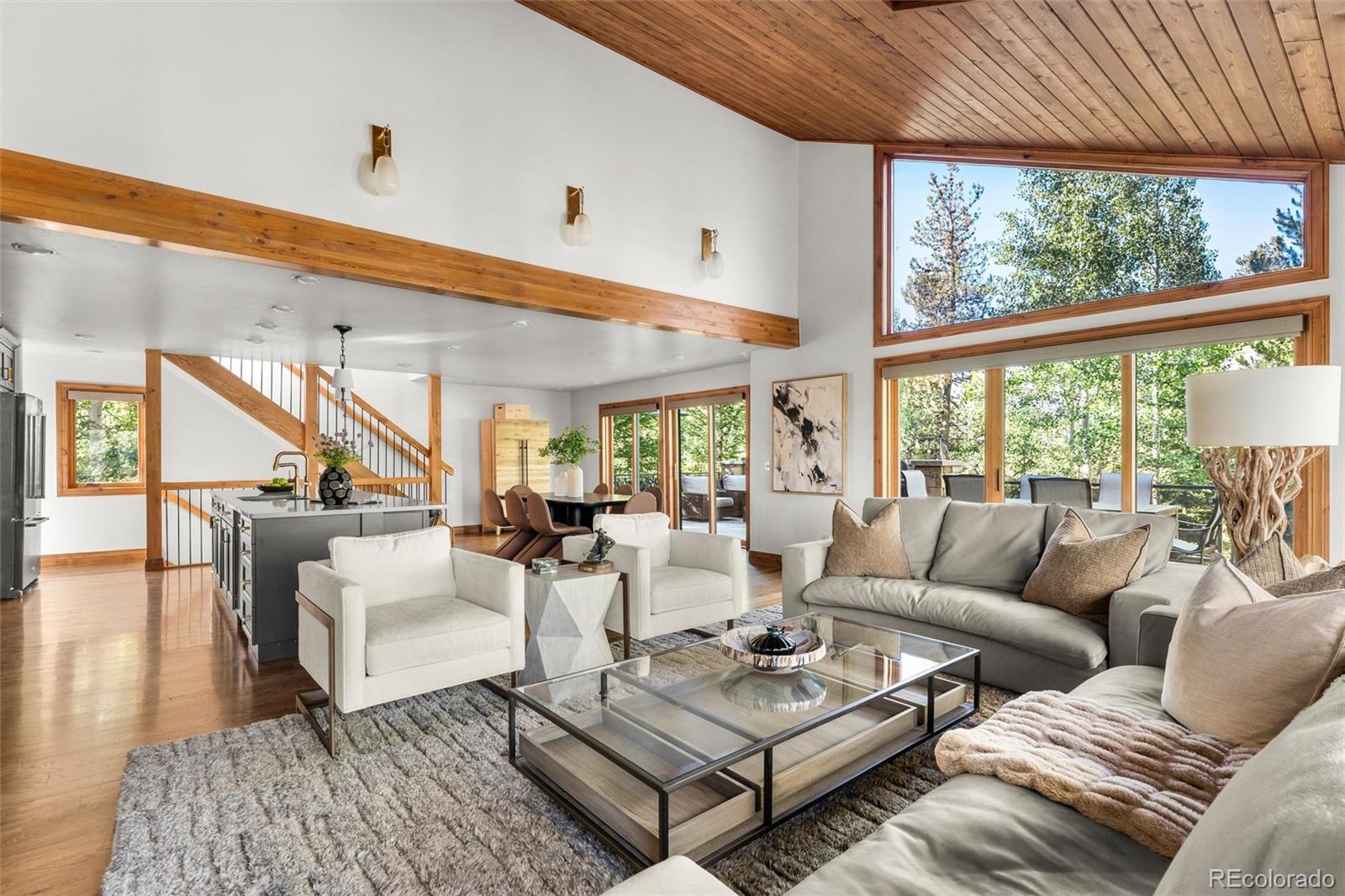214 Wellington Road Breckenridge, CO 80424 - Photo 15 of 48 a living room with furniture a large window