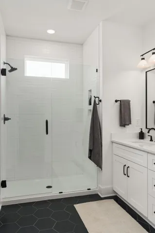 a bathroom with a sink