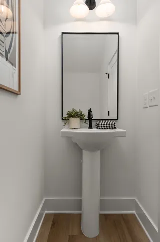 a bathroom with a sink