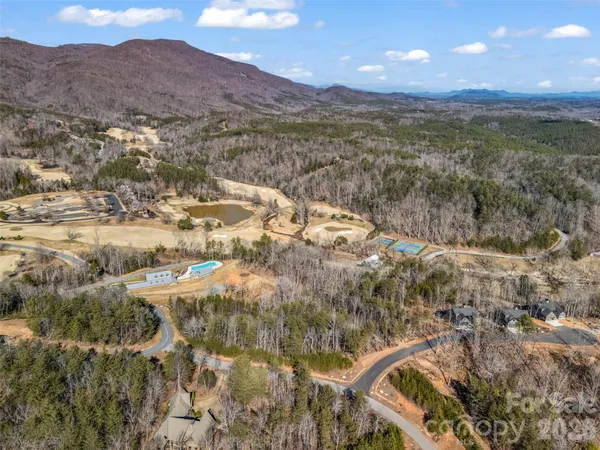 a view of lake and mountain