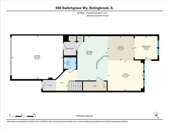 $505,232 | 608 Switchgrass Way, Unit 61003, Bolingbrook, IL 60490
