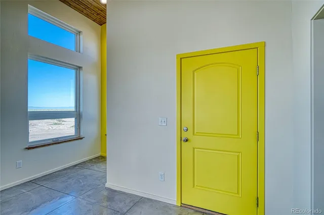 a view of an entryway of a house