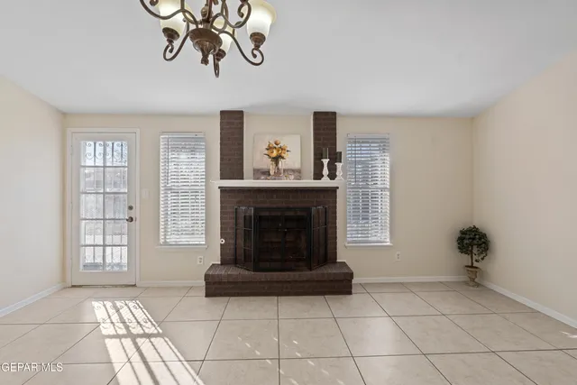 a living room with furniture and window