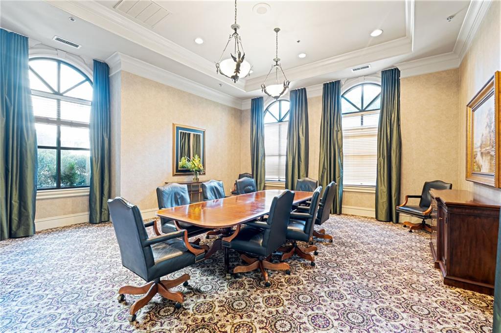 3334 Peachtree Road Northeast, Unit 312 Atlanta, GA 30326 - Photo 56 of 79 a view of a dining room with furniture window and outside view