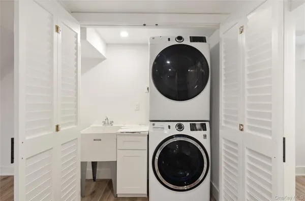a bathroom with a shower and a toilet
