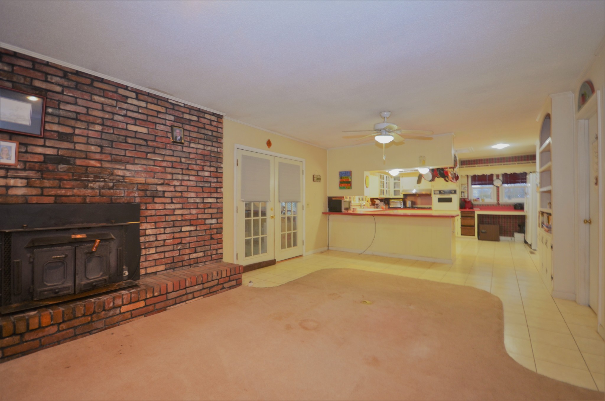 30 Remke Road Lawrenceburg, TN 38464 - Photo 13 of 49 a view of a kitchen with a sink and a fireplace
