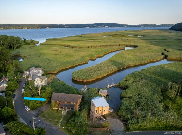 a view of a city and an ocean