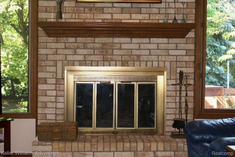 41382 Beacon Road Novi, MI 48375 - Photo 10 of 25 Custom Brick Fireplace