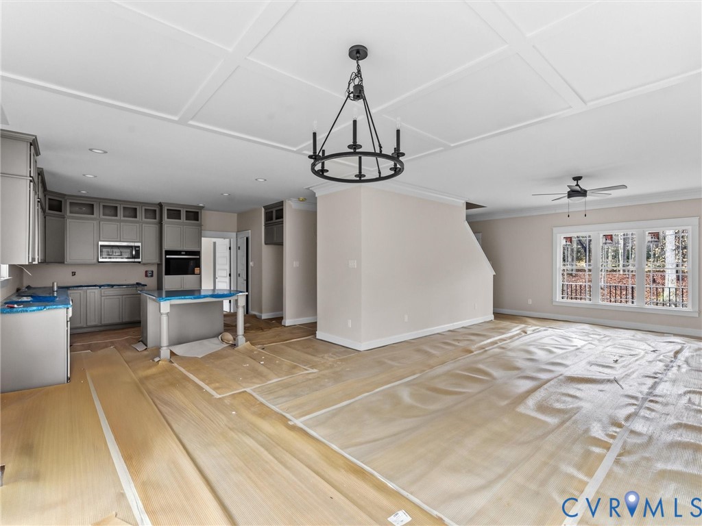 1545 Palmore Road Powhatan, VA 23139 - Photo 19 of 38 a view of a living room and workspace