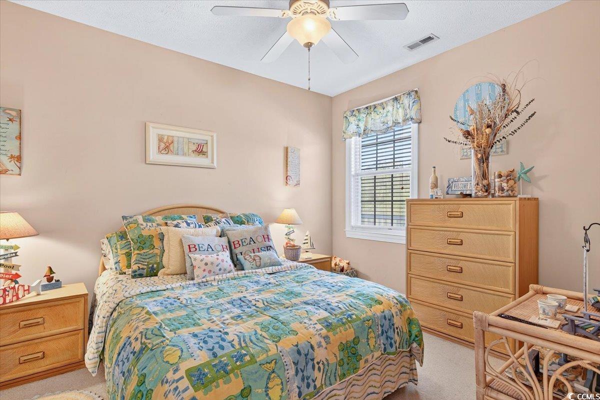 131 Waypoint Ridge Avenue, Unit 24 Little River, SC 29566 - Photo 14 of 39 Carpeted bedroom with a ceiling fan and a textured ceiling