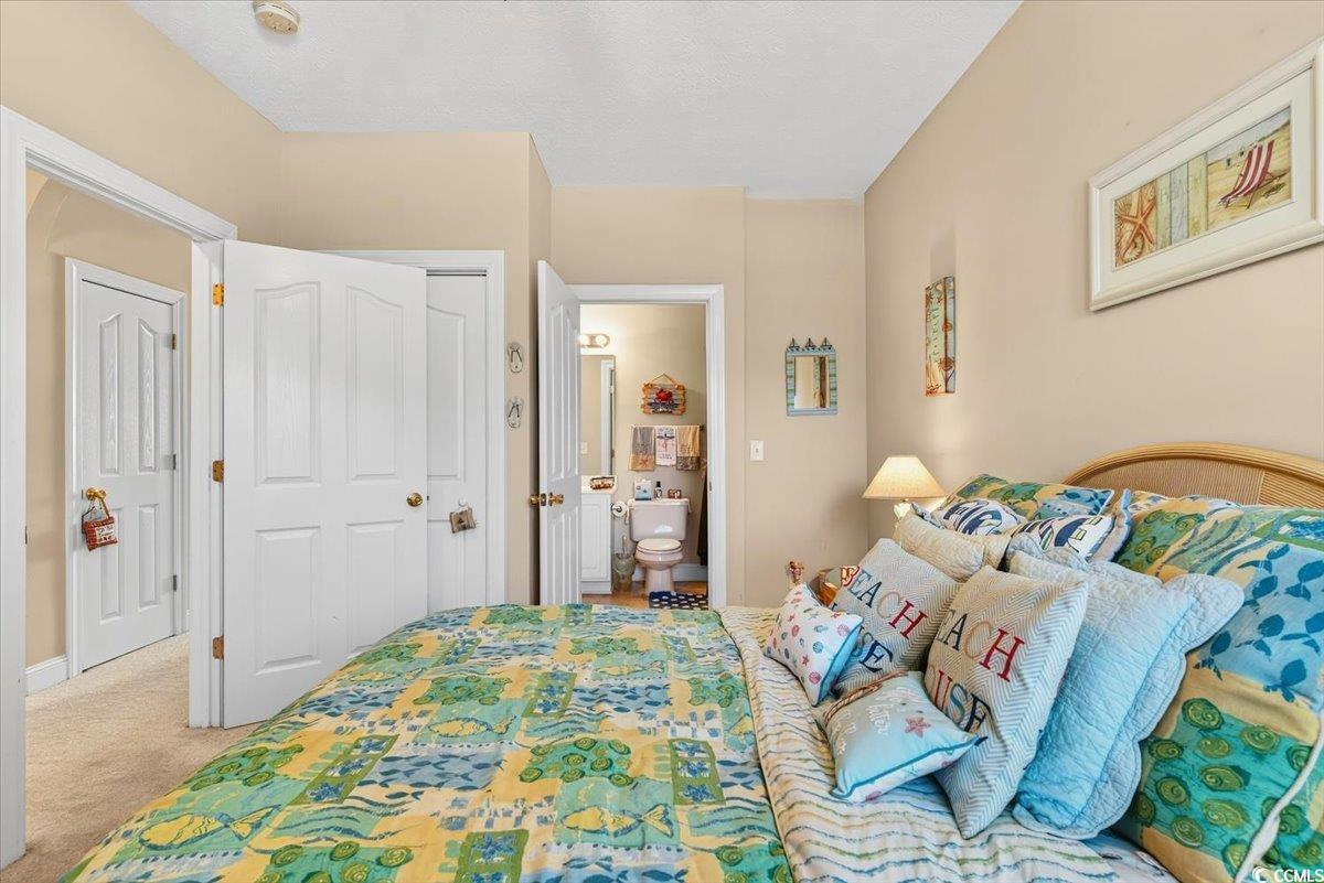 131 Waypoint Ridge Avenue, Unit 24 Little River, SC 29566 - Photo 15 of 39 Bedroom featuring light colored carpet, connected bathroom, and a closet