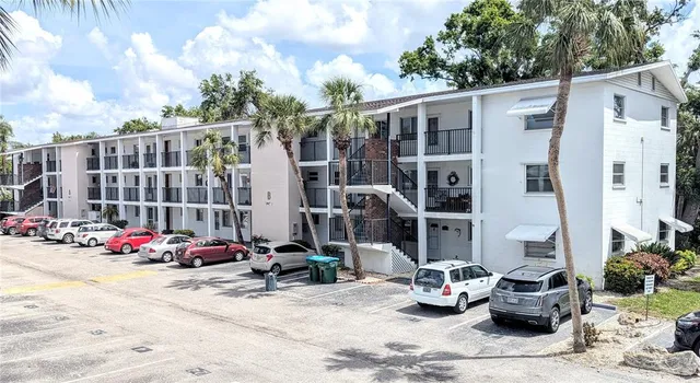 a car parked in front of a building
