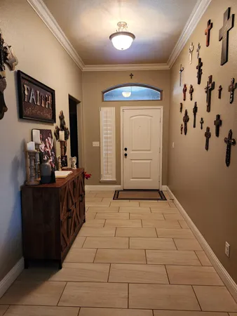 a view of an entryway with a elevator
