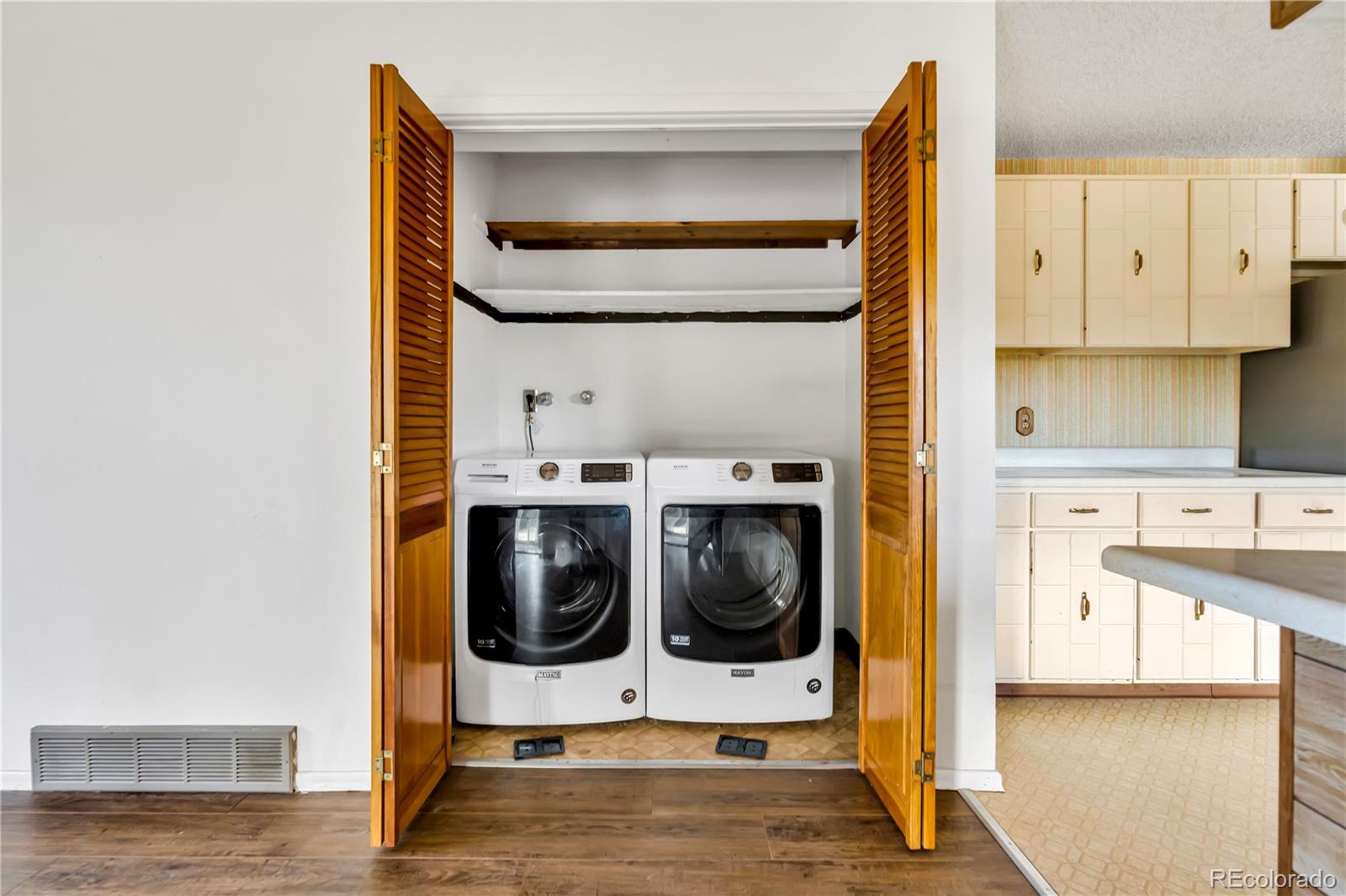 754 Highway 86 Elizabeth, CO 80107 - Photo 12 of 47 a utility room with dryer and washer