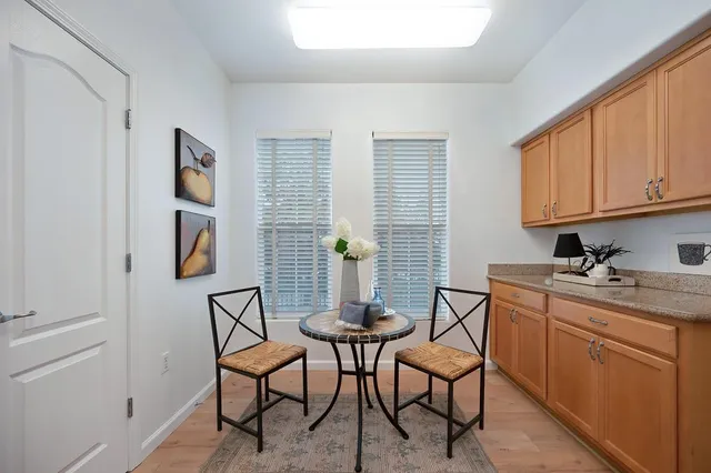 a room with furniture and window