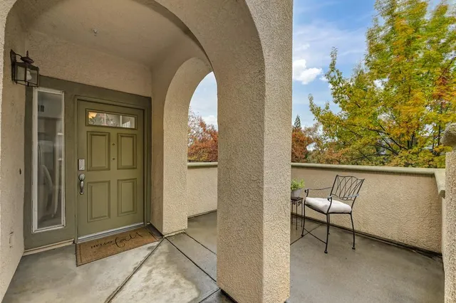 a view of front door