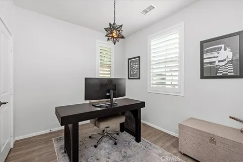 a view of a workspace with a window