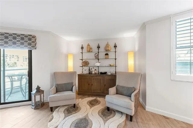 a bedroom with a bed and a lamp