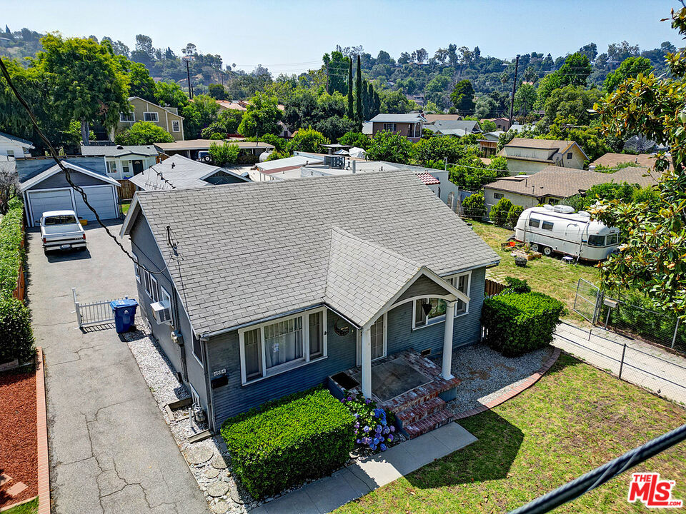 4882 Wiota Street Los Angeles, CA 90041 - Photo 1 of 17 an aerial view of a house with a garden