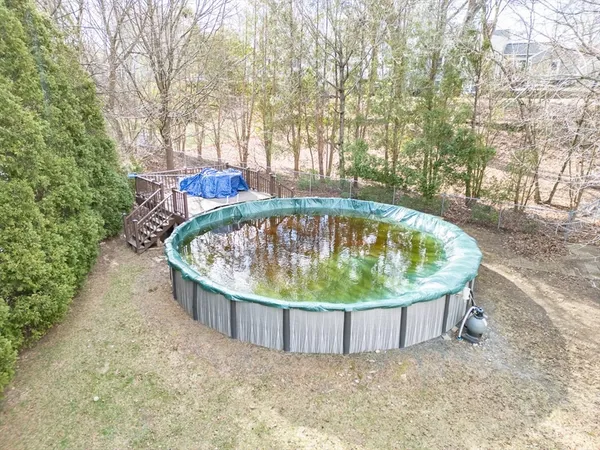 a view of a tub in a backyard