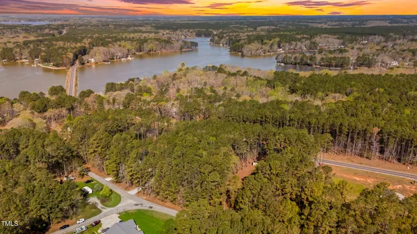 a view of lake and mountain