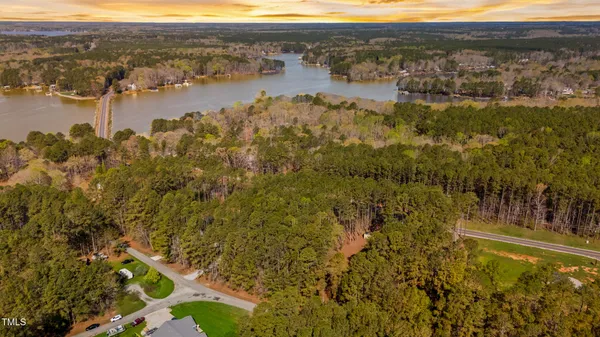 a view of lake and mountain