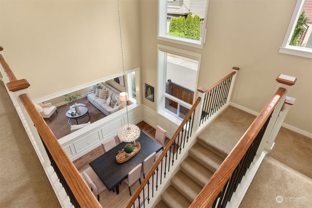 a view of an entryway and livingroom