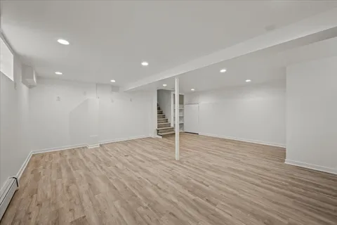 a view of a garage