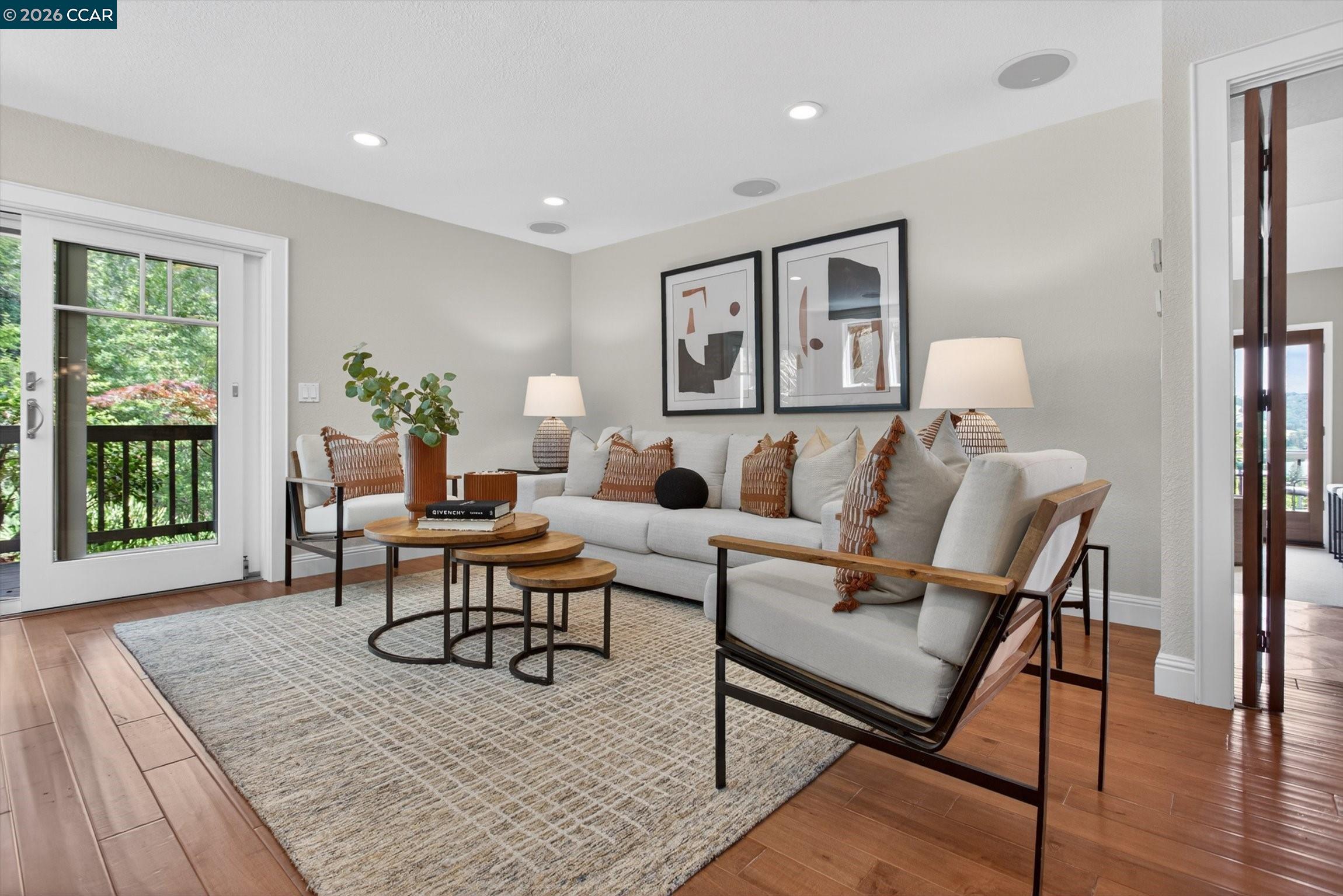 4105 Coralee Lane Lafayette, CA 94549 - Photo 21 of 43 a living room with furniture and wooden floor