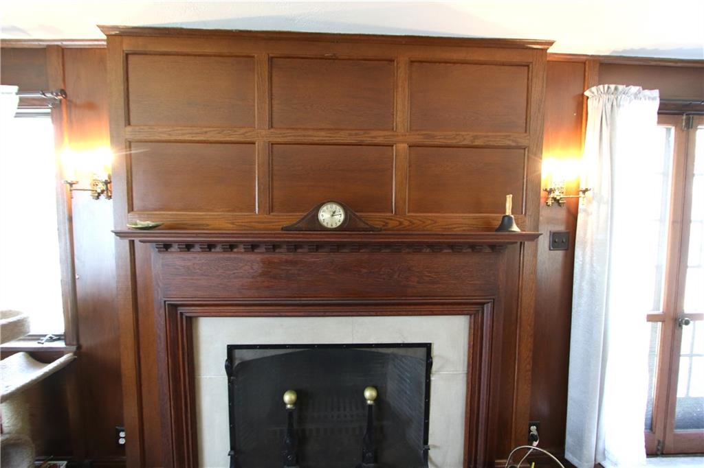 1121 Try Street Monongahela, PA 15063 - Photo 9 of 38 Beautiful Wood Burning Fireplace w/ Marble Hearth & Light Sconces on each side