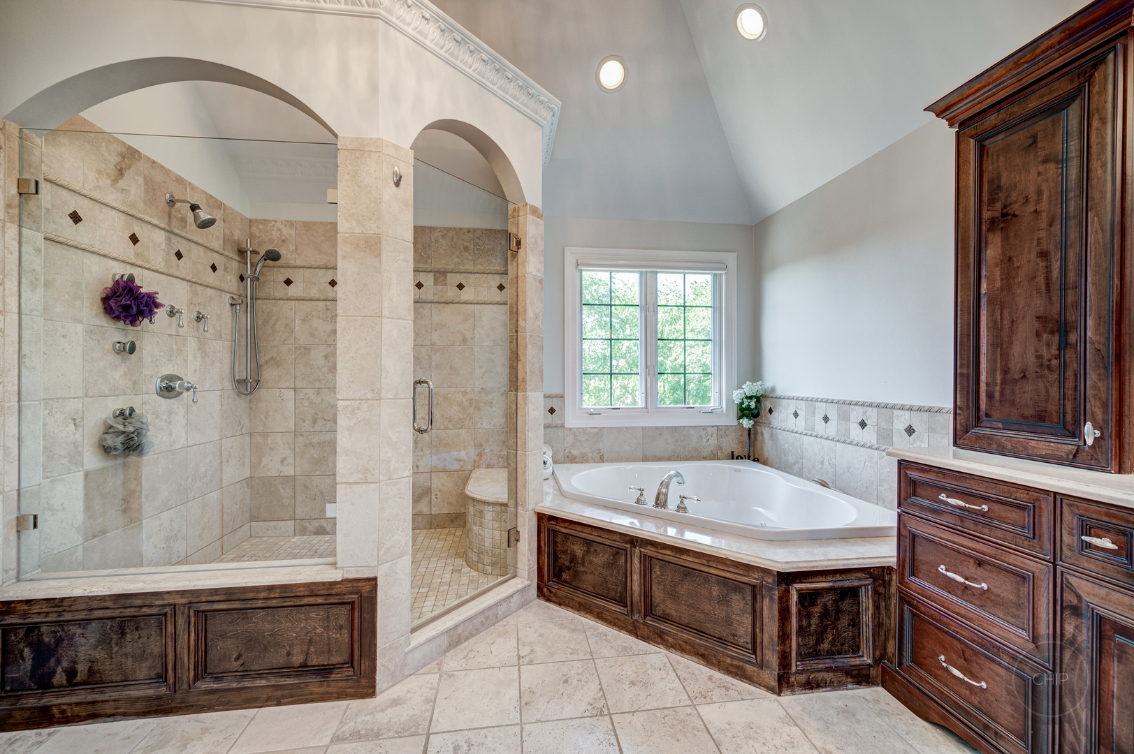 4603 Corktree Road Naperville, IL 60564 - Photo 30 of 61 a bathroom with a tub a sink and a shower