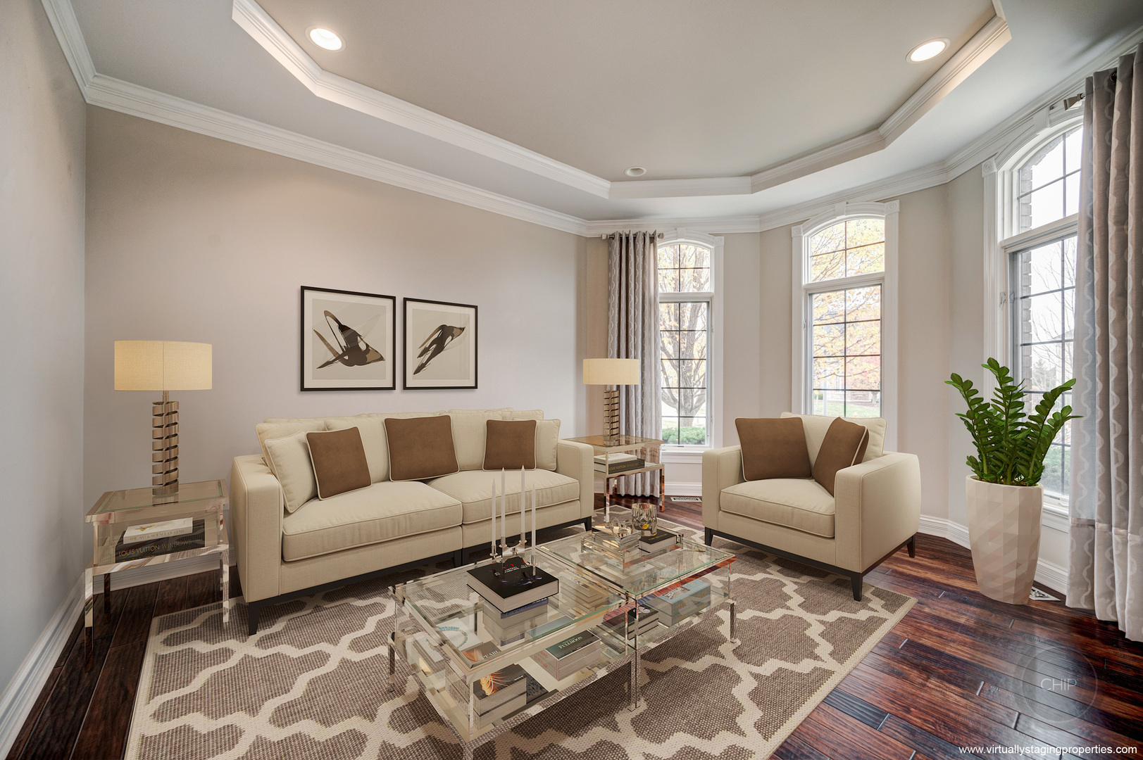 4603 Corktree Road Naperville, IL 60564 - Photo 6 of 61 a living room with furniture and a large window