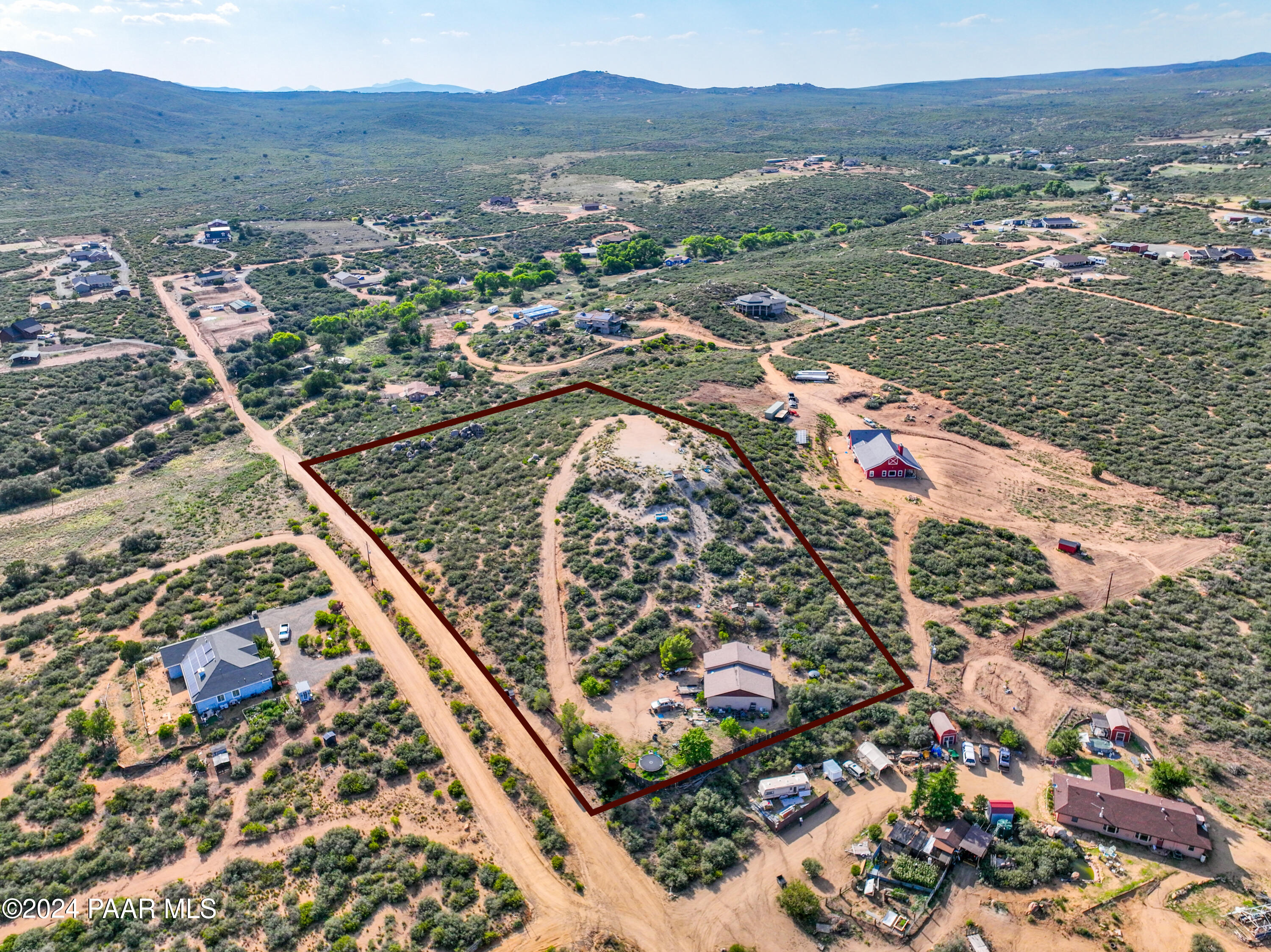 17400 Round Mountain Road Dewey, AZ 86327 - Photo 11 of 25 an aerial view of a house