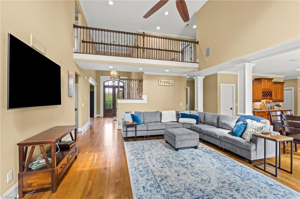 6202 Herons Nest Court Oak Ridge, NC 27310 - Photo 12 of 50 View of great room shows catwalk above
