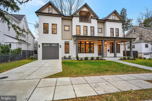 a view of a building with a street