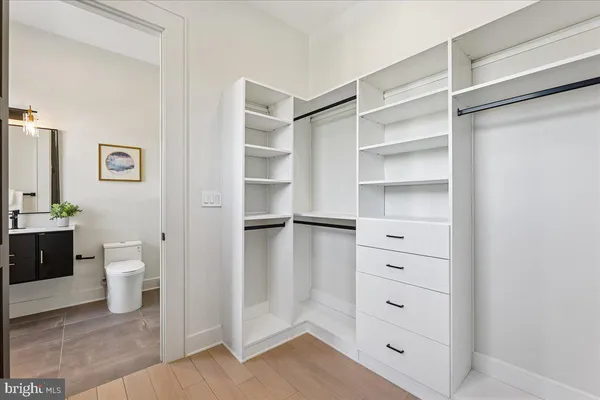 a view of walk in closet