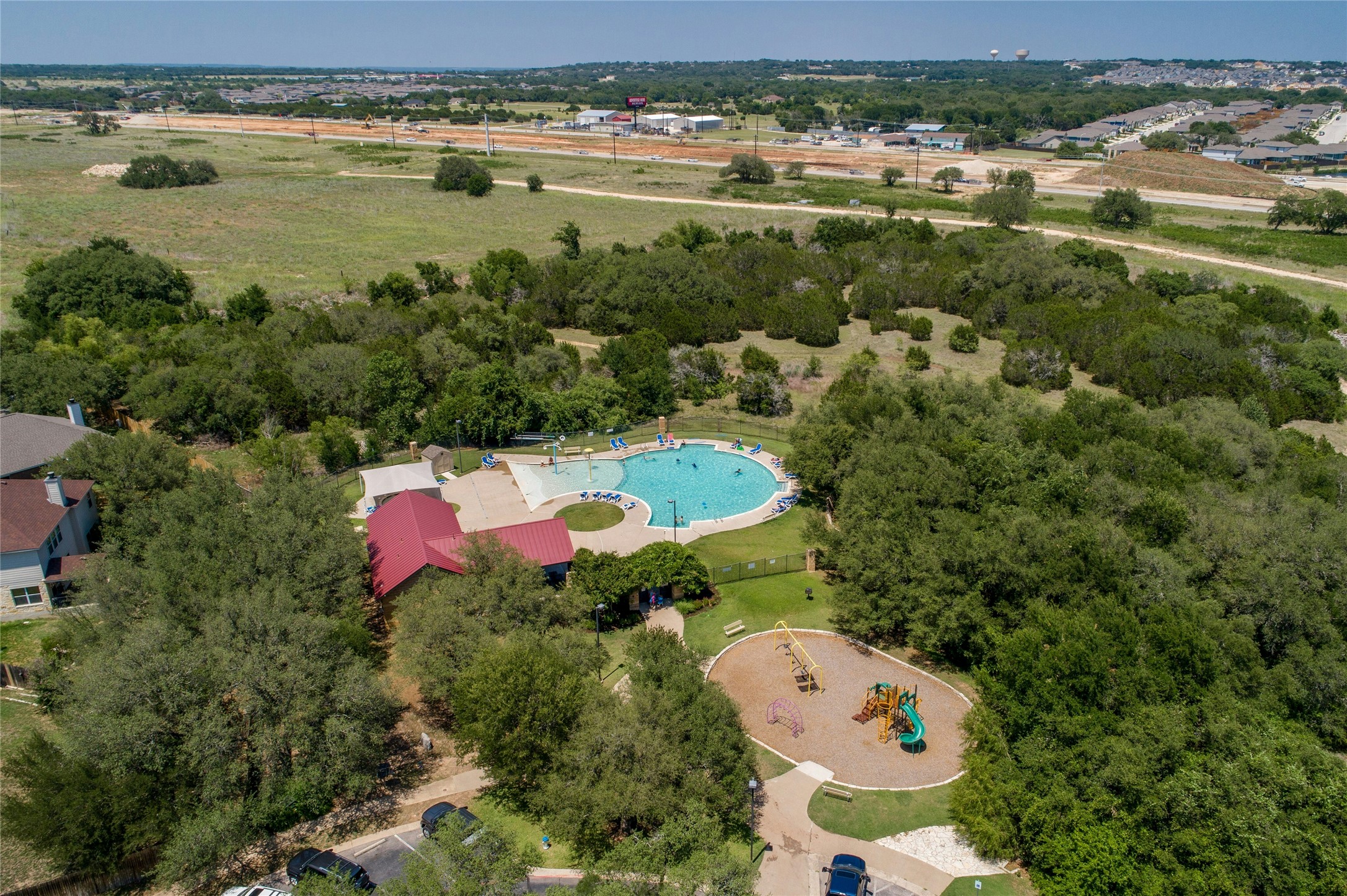104 Bufflehead Lane Leander, TX 78641 - Photo 28 of 34 Aerial view of property's location featuring a pool