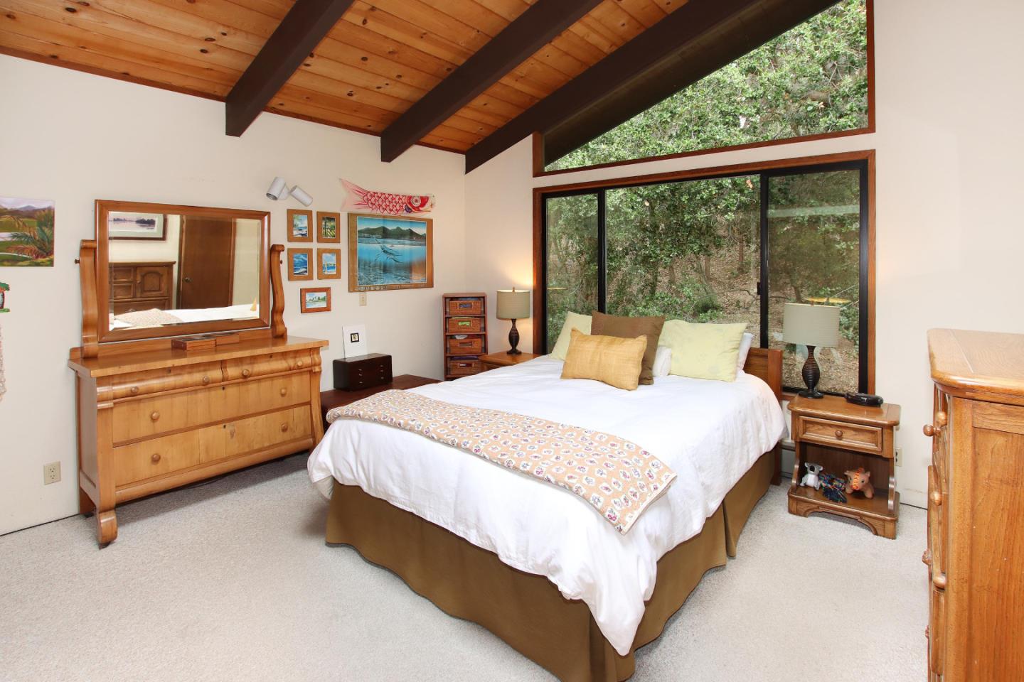 17 Pleasant Heights Drive Aptos, CA 95003 - Photo 18 of 21 a bedroom with a bed and wooden floor