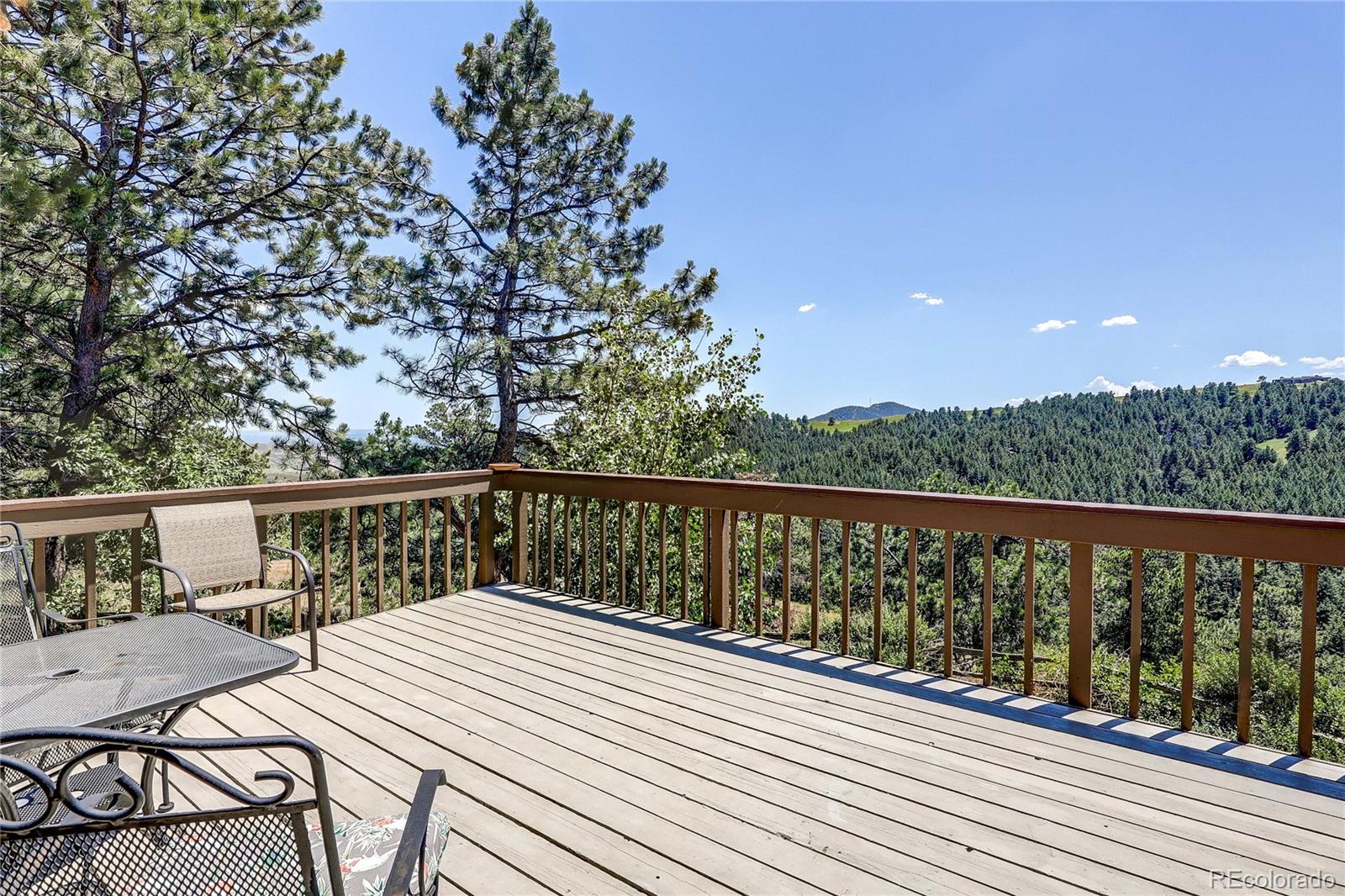 147 Alpine Avenue Golden, CO 80401 - Photo 16 of 47 a balcony with wooden floor and city view