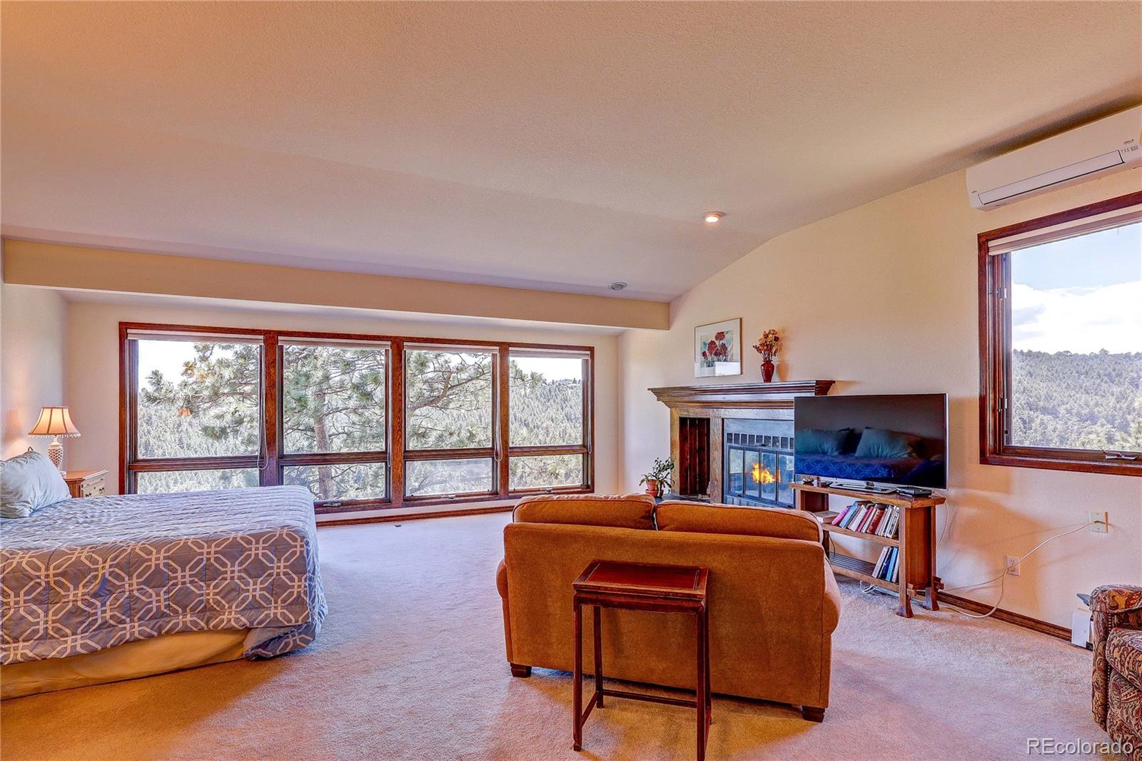 147 Alpine Avenue Golden, CO 80401 - Photo 20 of 47 a living room with furniture and a fireplace