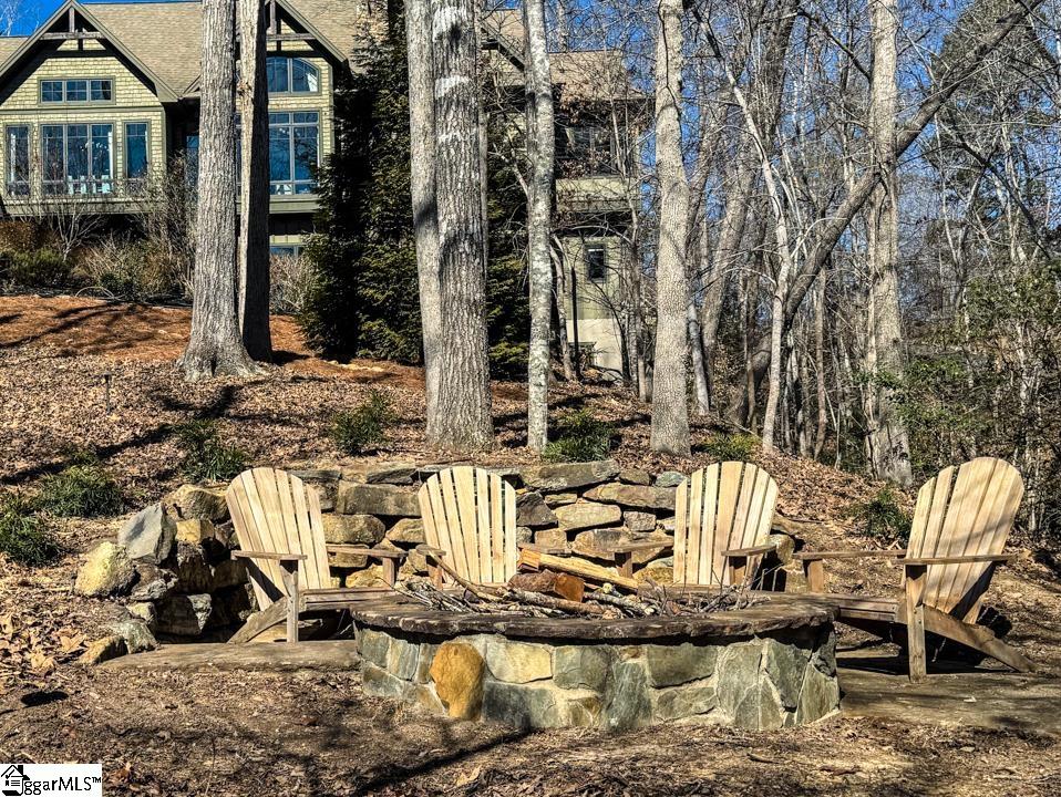 206 Feather Bell Lane Sunset, SC 29685 - Photo 41 of 50 This private fire pit area offers serene outdoor living, perfect for relaxation.
