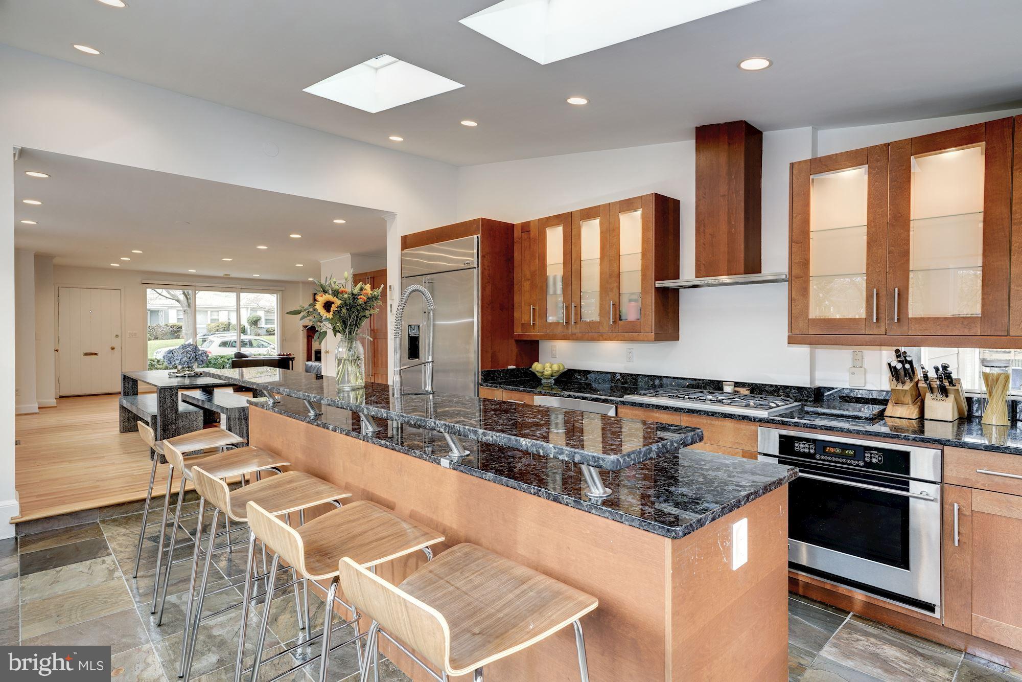 5606 Chesterbrook Road Bethesda, MD 20816 - Photo 1 of 29 Renovated Modern Kitchen w/ vaulted ceiling