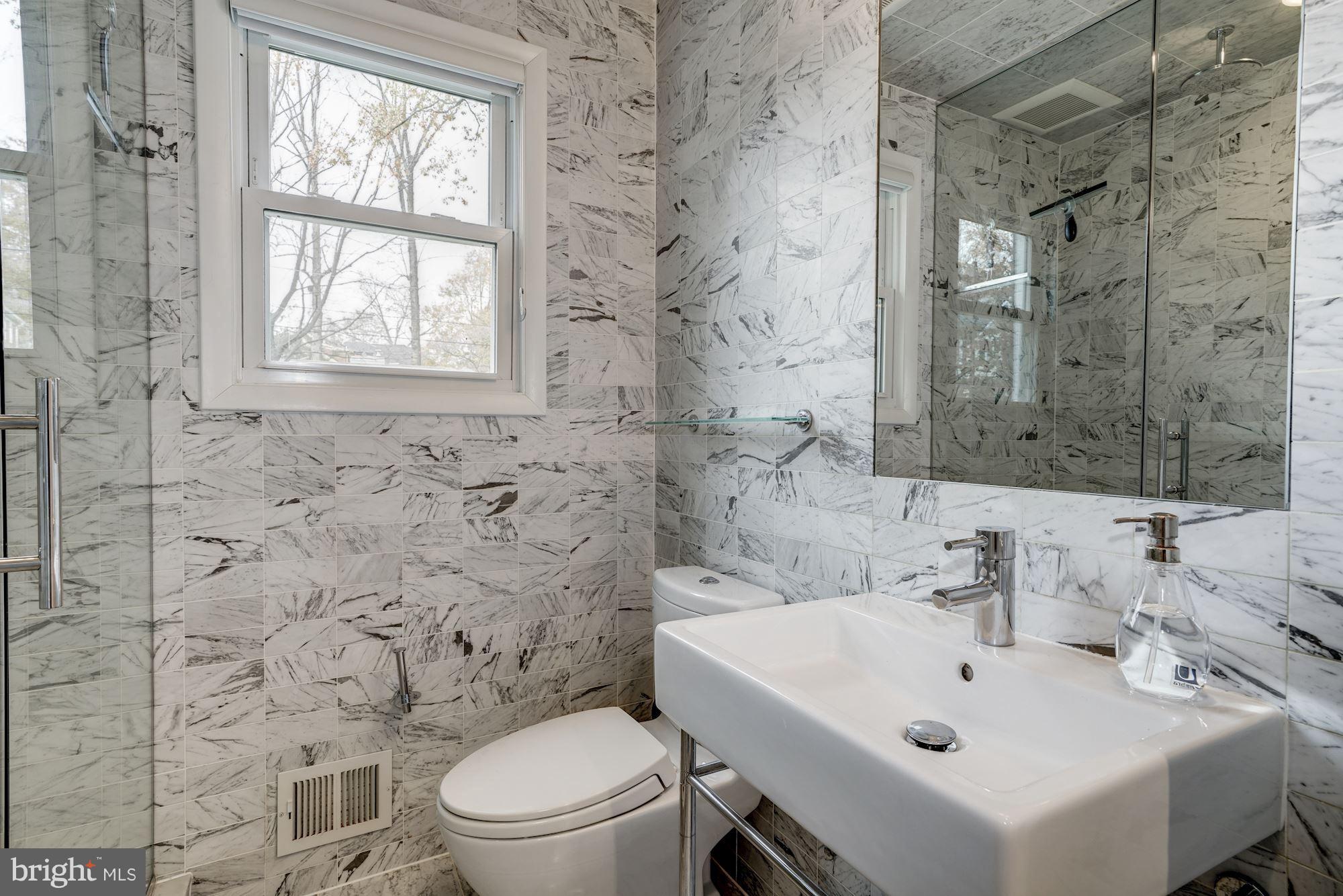 5606 Chesterbrook Road Bethesda, MD 20816 - Photo 10 of 29 Renovated Bathroom w/ custom shower