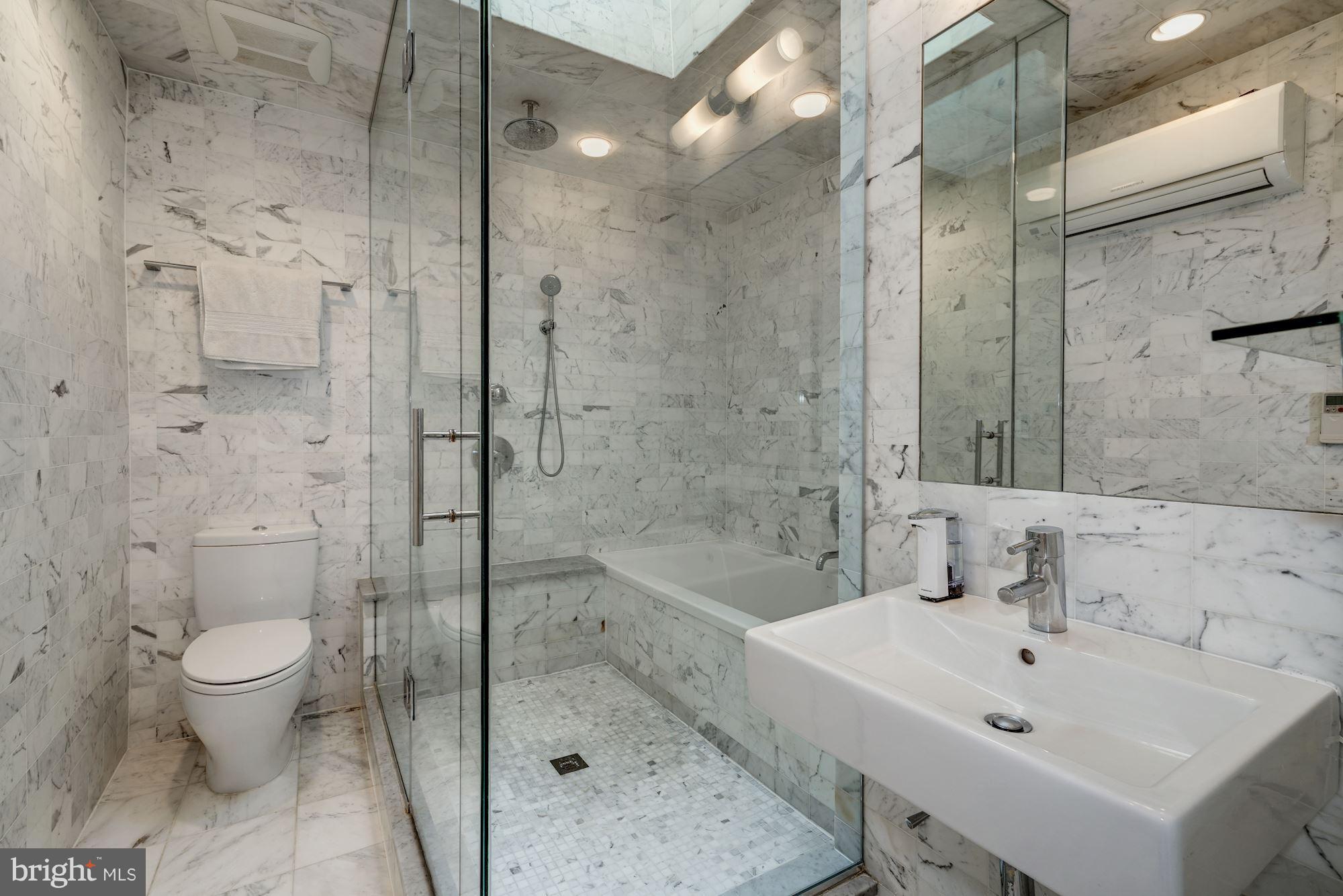 5606 Chesterbrook Road Bethesda, MD 20816 - Photo 13 of 29 Renovated Master Bathroom w/heated floors