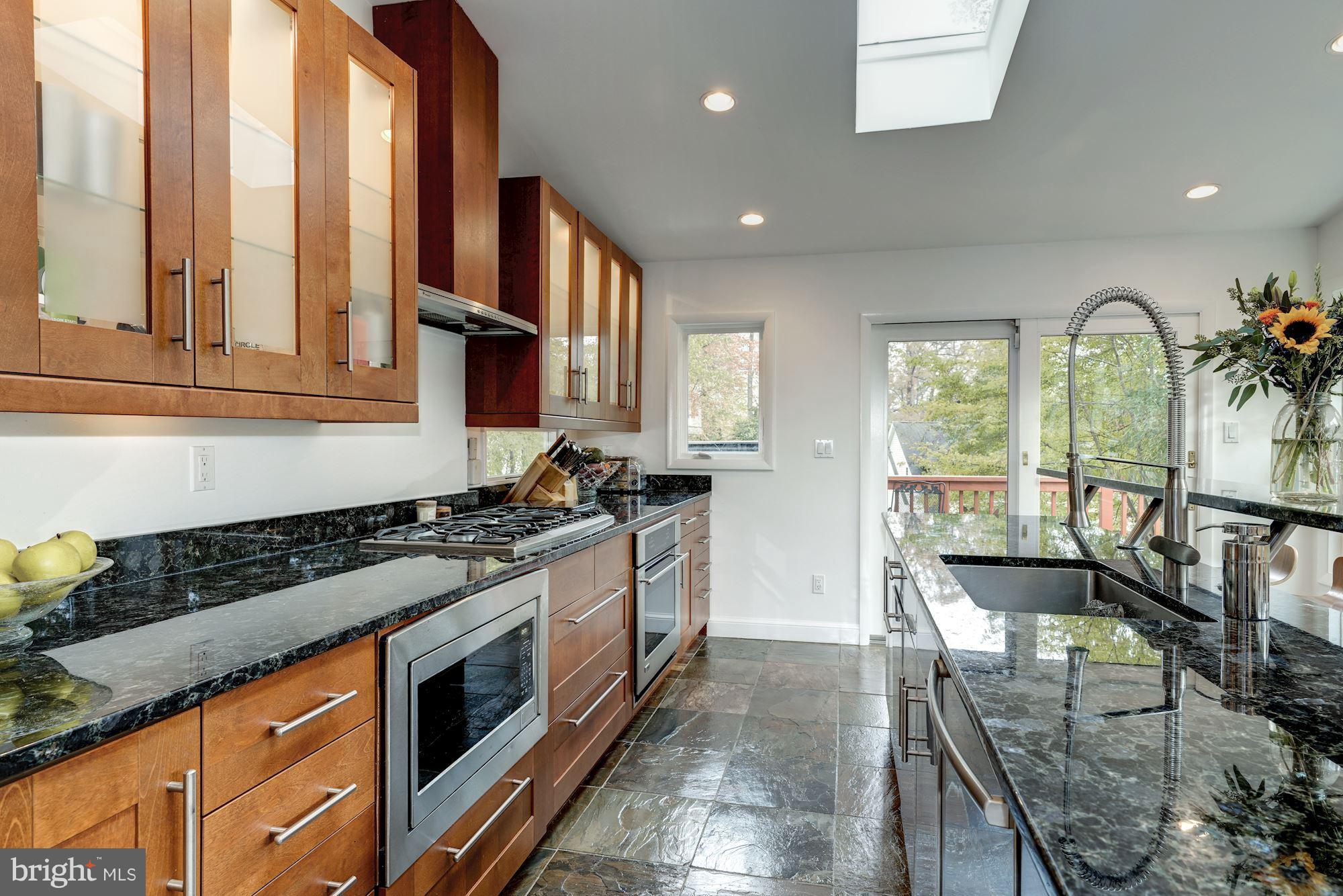 5606 Chesterbrook Road Bethesda, MD 20816 - Photo 8 of 29 Bright Kitchen with skylights and walls of windows