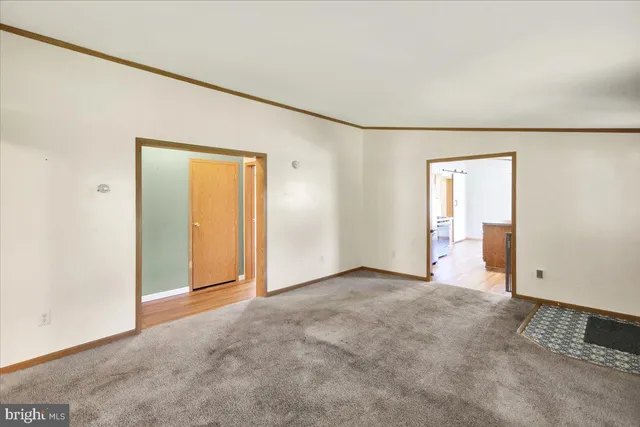 an empty room with window