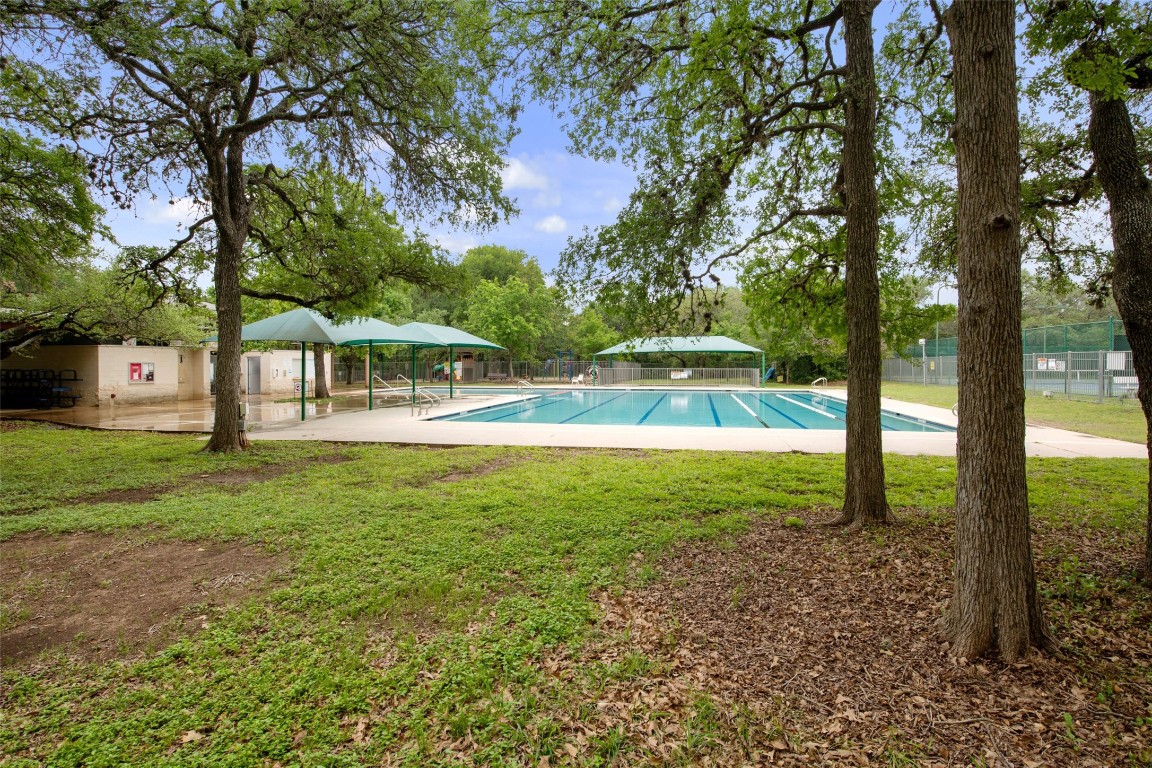 4706 Cap Rock Drive Austin, TX 78735 - Photo 37 of 40 a view of a house with a backyard